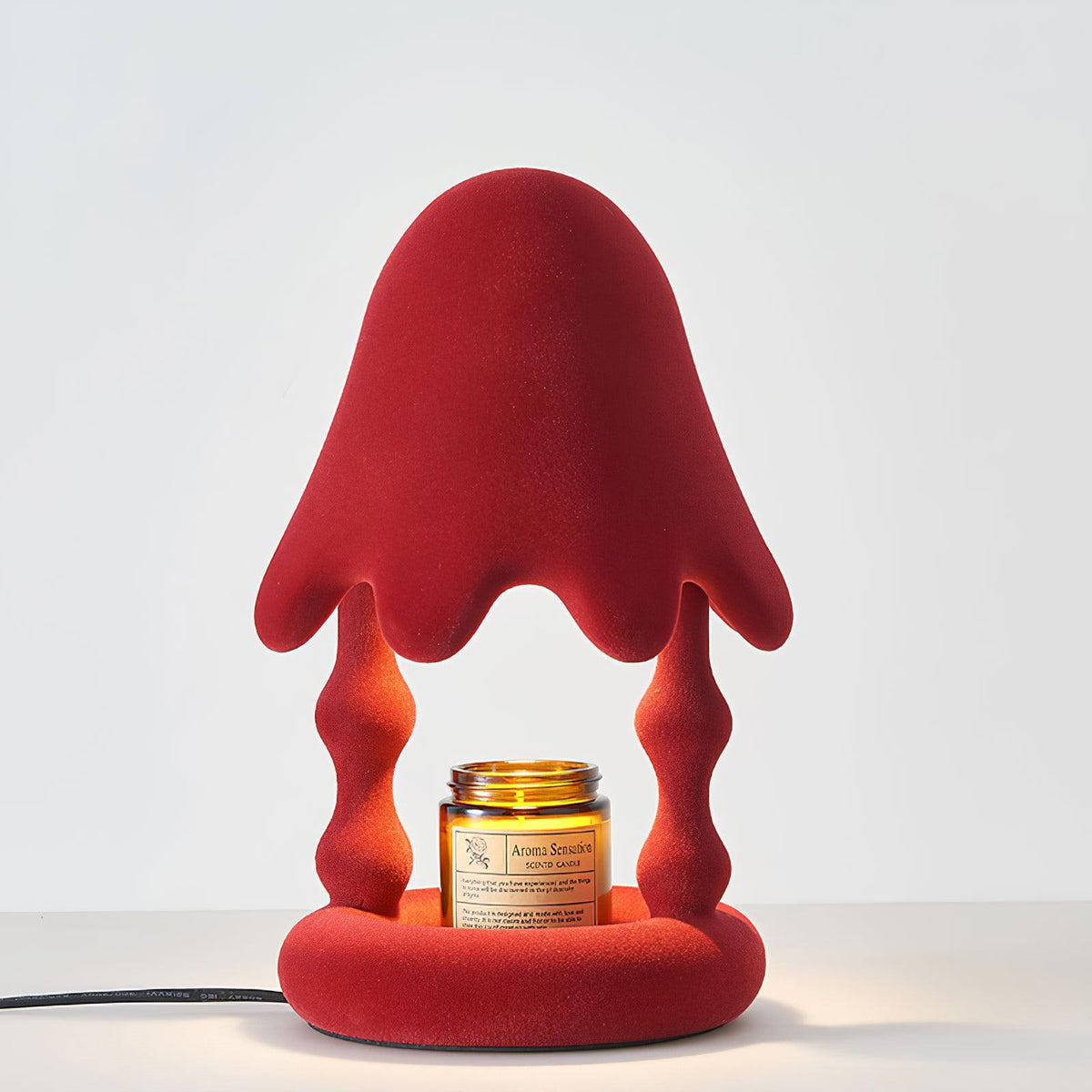 Alcariol Tischlampe aus flockigem Kunstharz