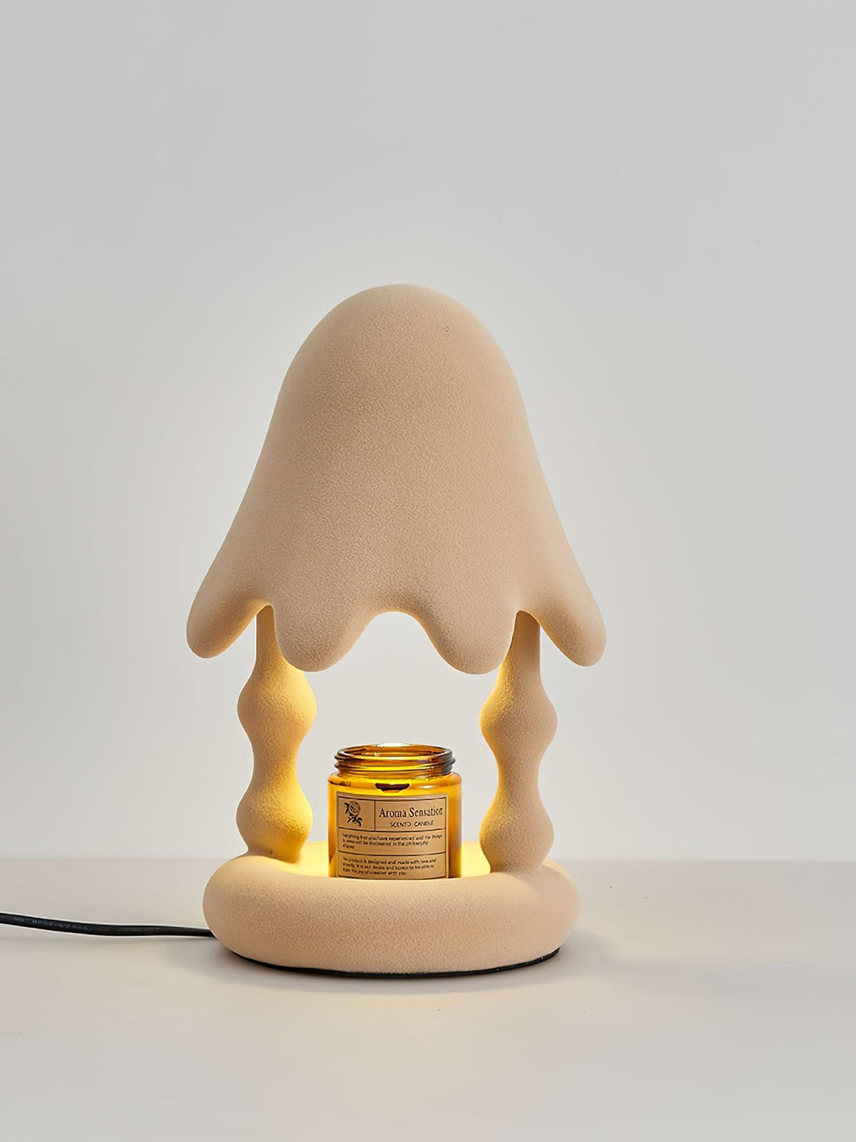 Alcariol Tischlampe aus flockigem Kunstharz