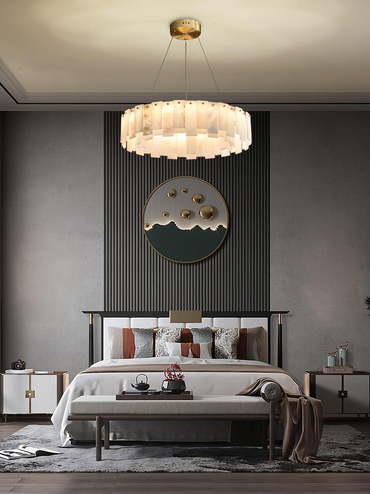 Vodore Alabaster Pendelleuchte