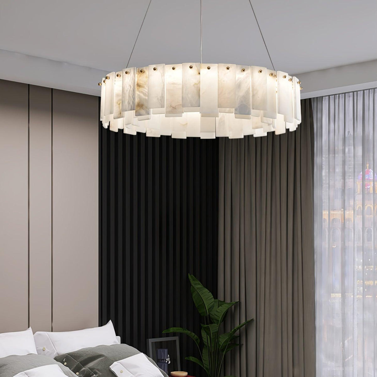 Vodore Alabaster Pendelleuchte