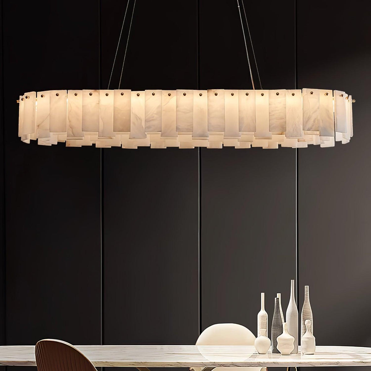 Vodore Alabaster Pendelleuchte
