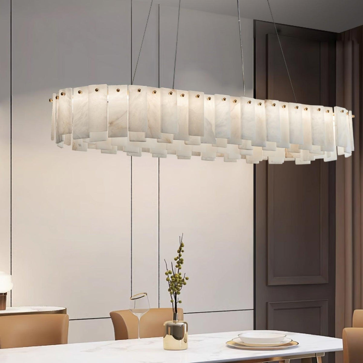 Vodore Alabaster Pendelleuchte