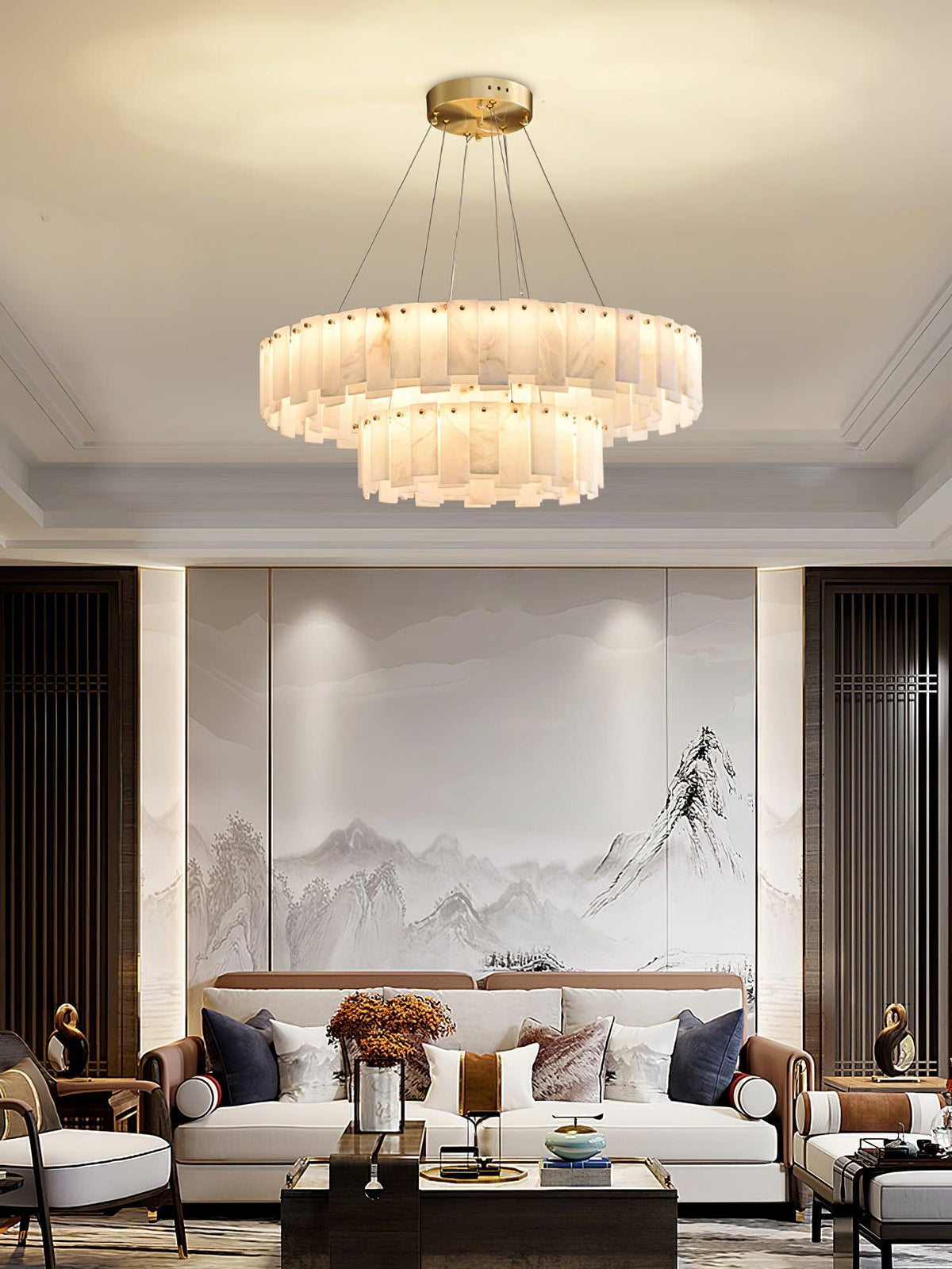 Vodore Alabaster Pendelleuchte