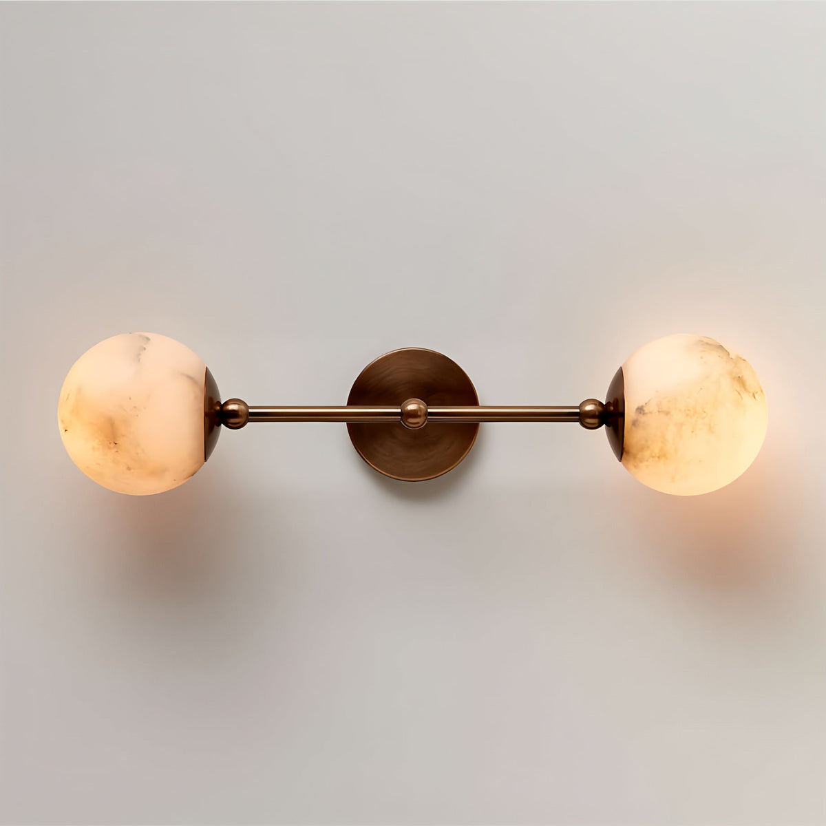 Avenisenne Twobody Celestial Doppelte Alabaster-Wandleuchte