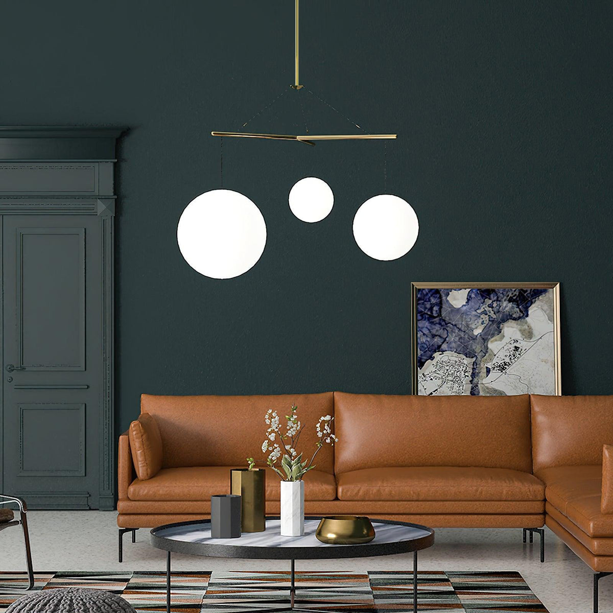 Triad Minimalistische Pendelleuchte aus Glas