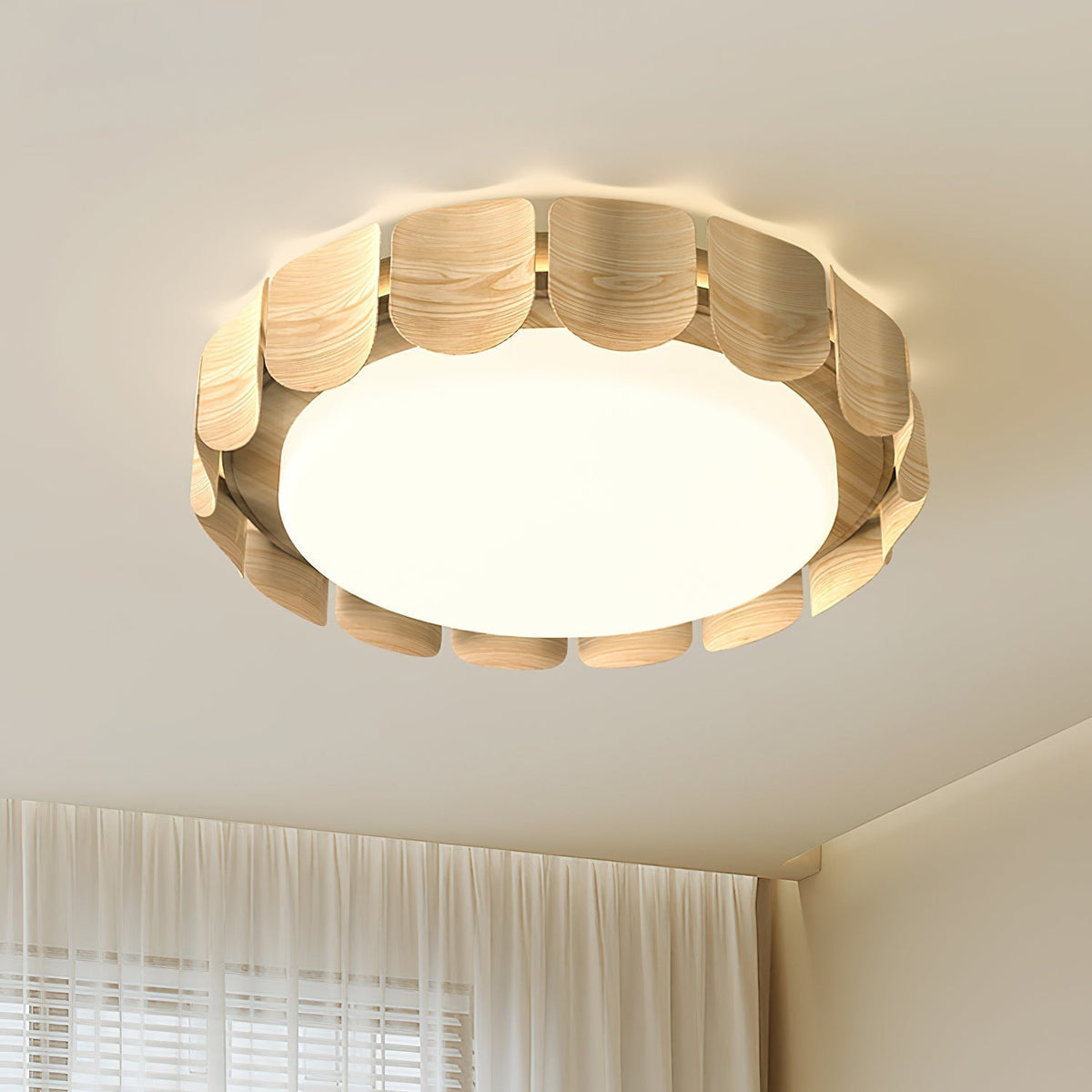 Ardura Walnuss LED Deckenleuchte