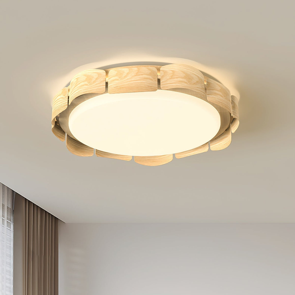 Ardura Walnuss LED Deckenleuchte