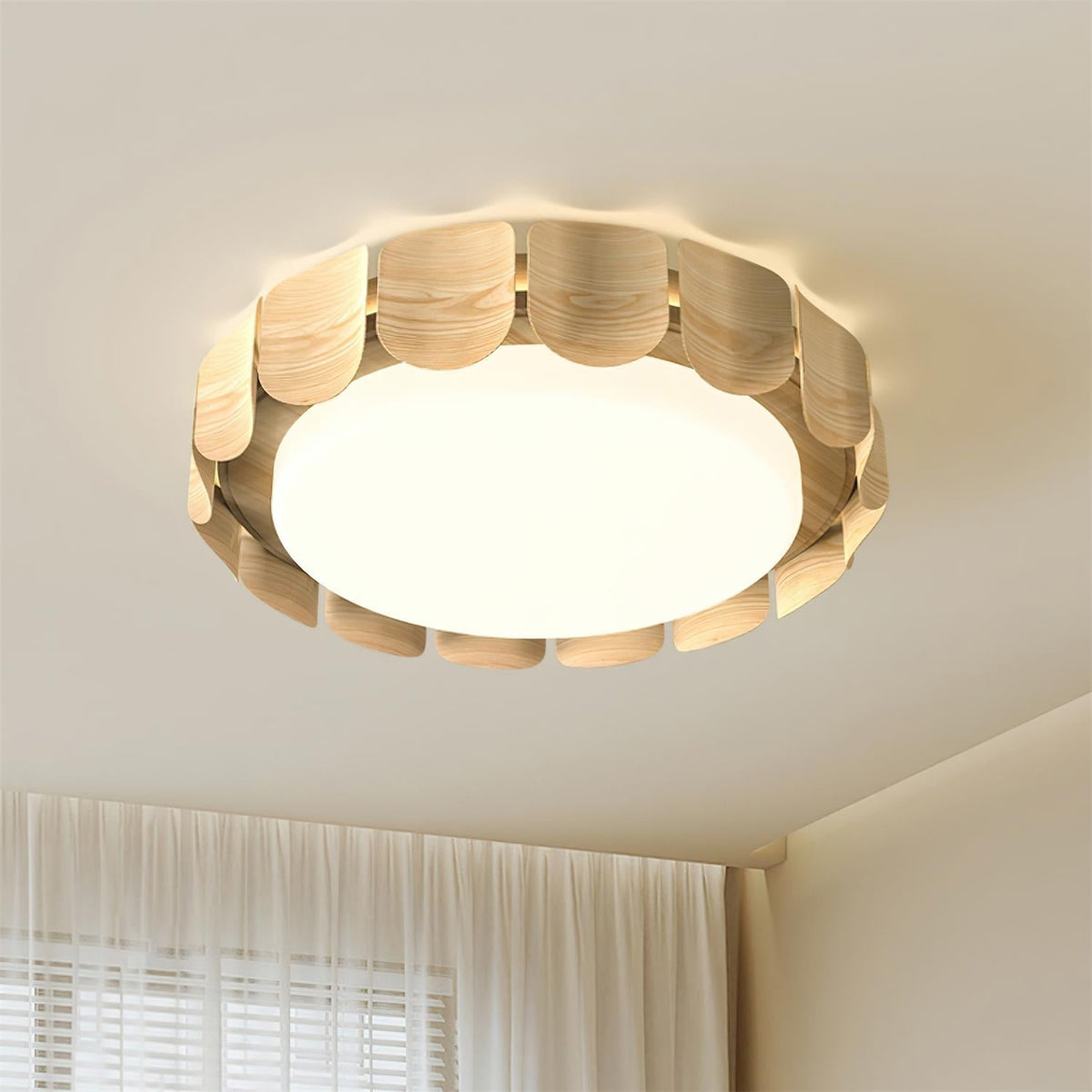Ardura Walnuss LED Deckenleuchte