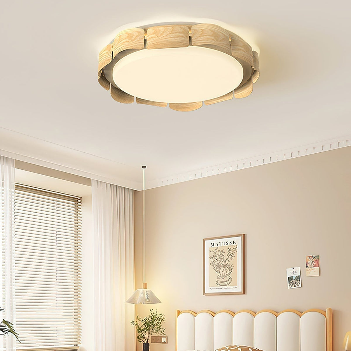 Ardura Walnuss LED Deckenleuchte