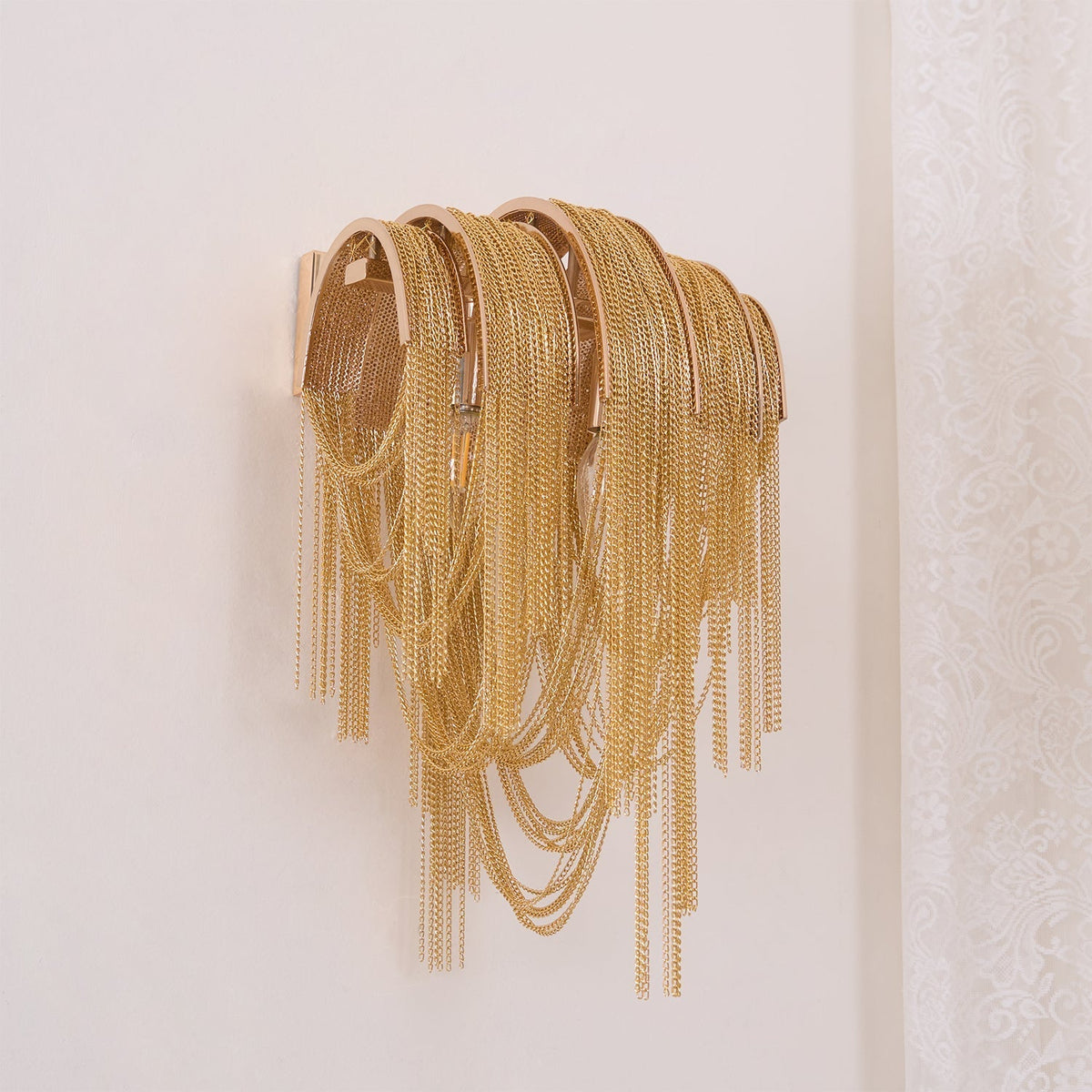 Chains Postmodern Luxus-Tassel-Wandleuchte