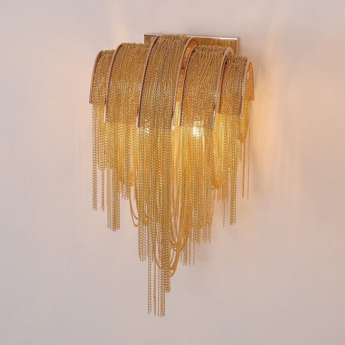 Chains Postmodern Luxus-Tassel-Wandleuchte