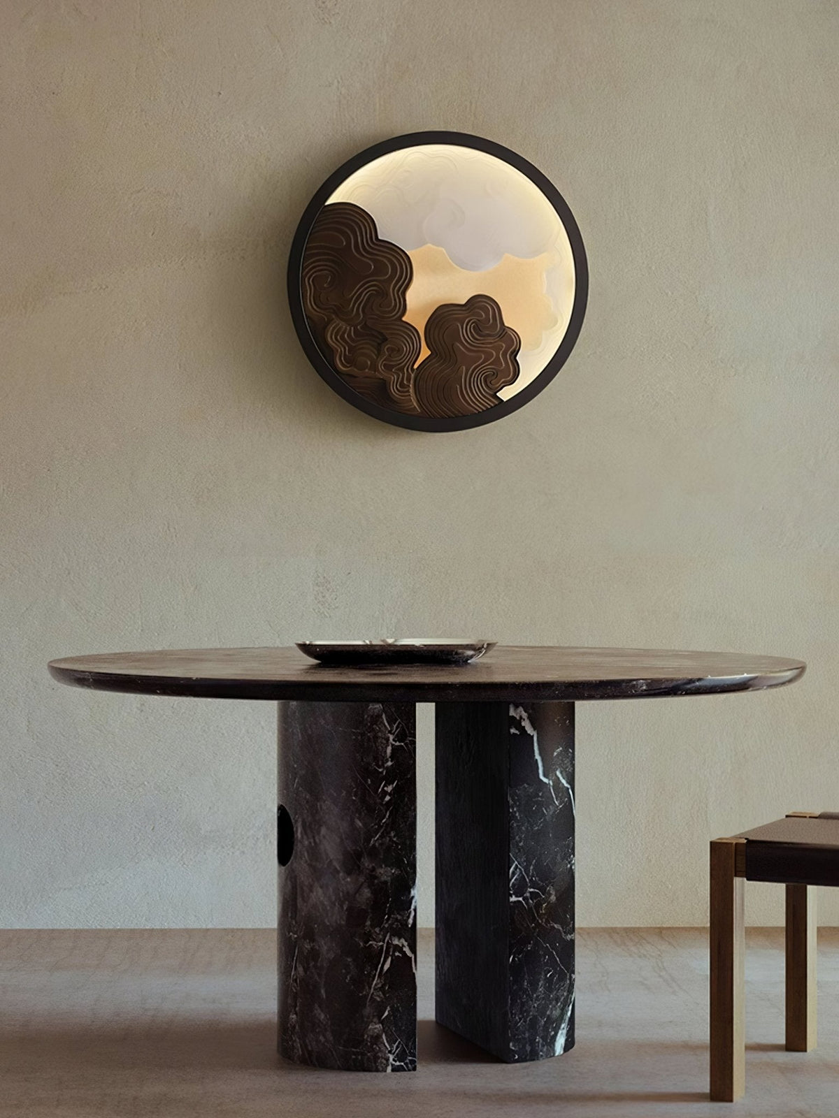 Grayson zeitgenössische Holz-Wandleuchte