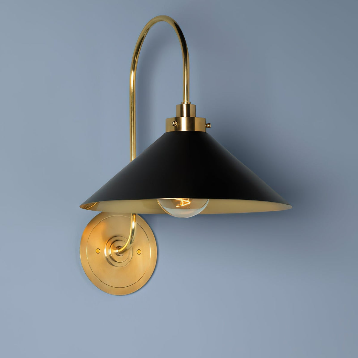 Helena Vintage Wandleuchte für den Innenbereich aus Messing
