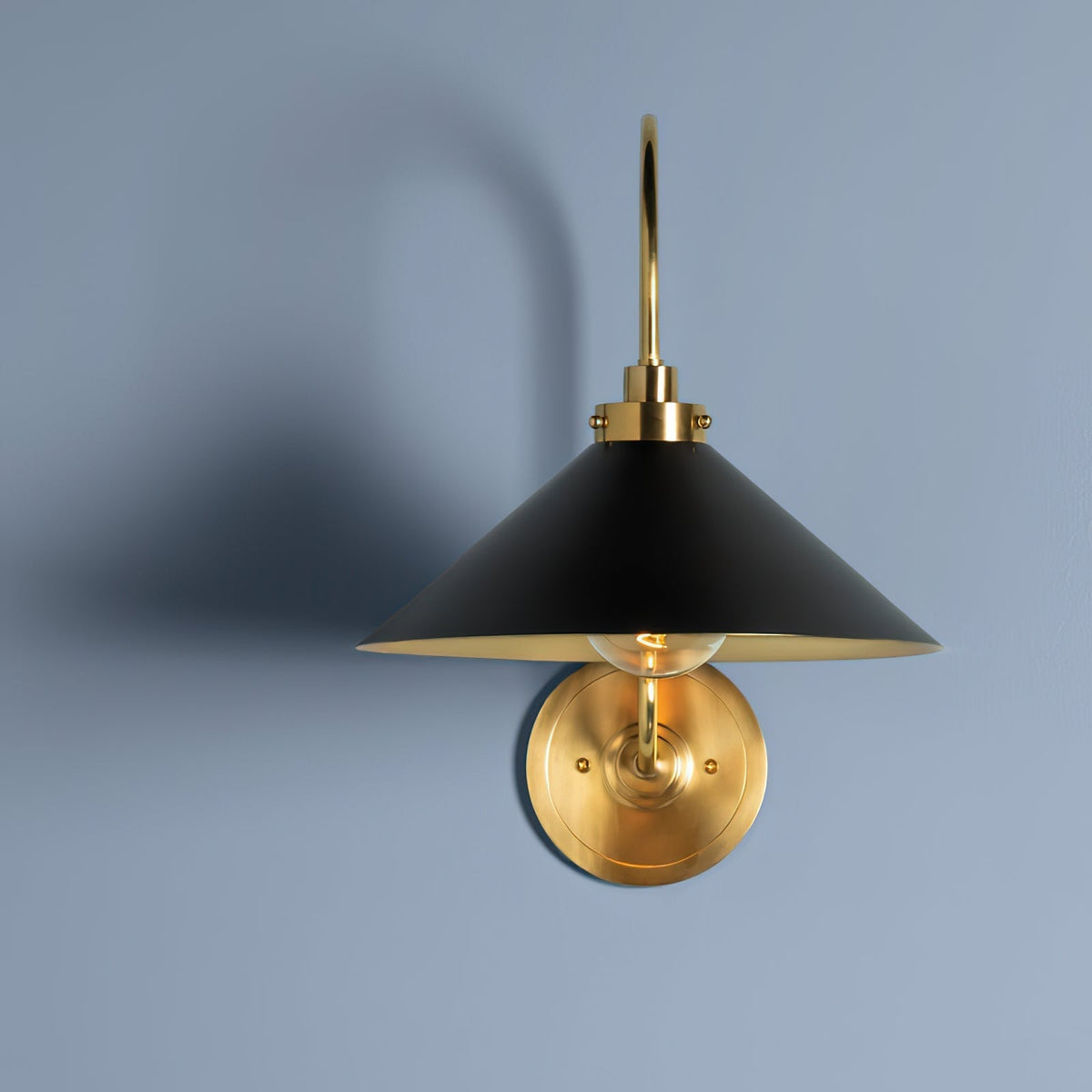 Helena Vintage Wandleuchte für den Innenbereich aus Messing