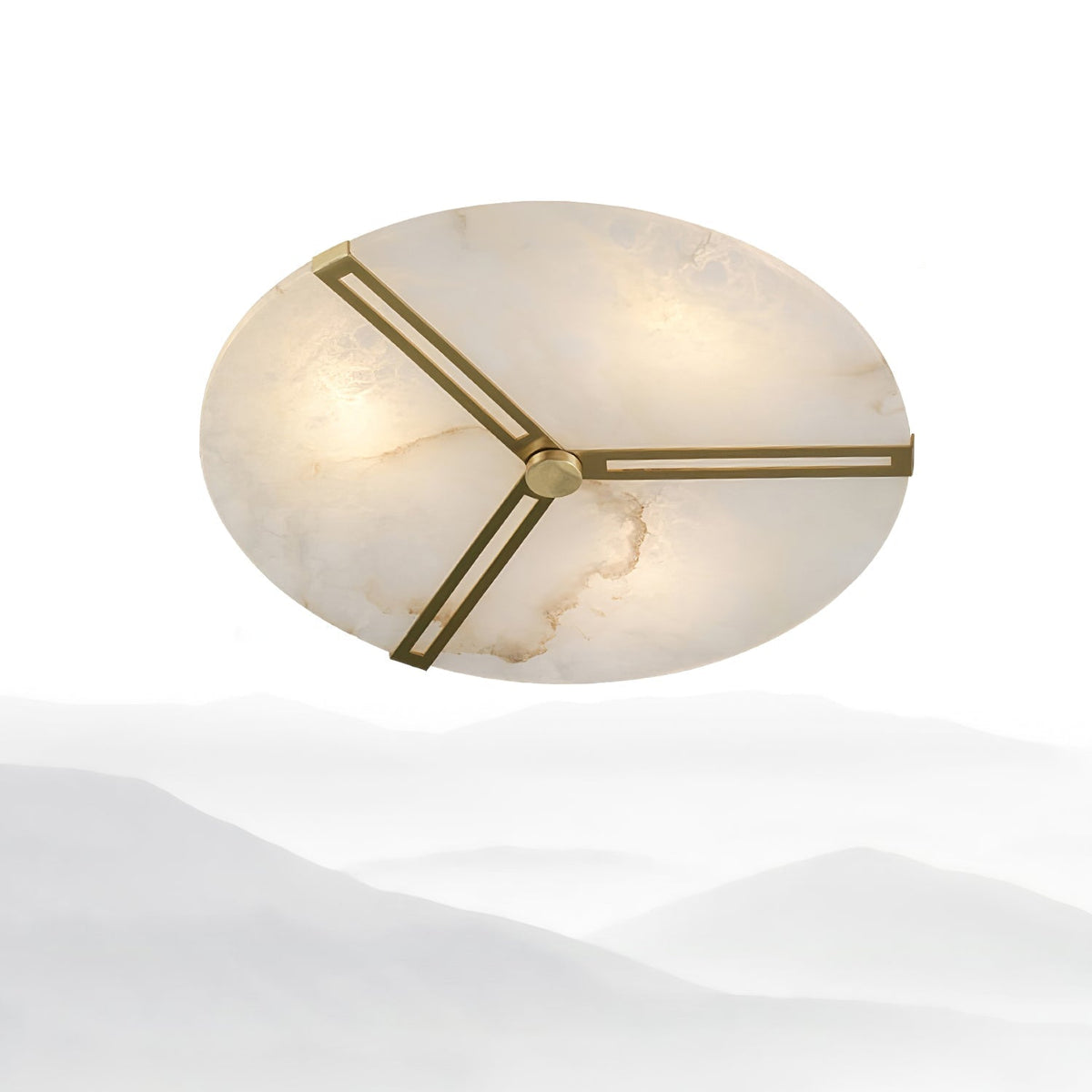 Avenielle Alabaster flache Deckenleuchte