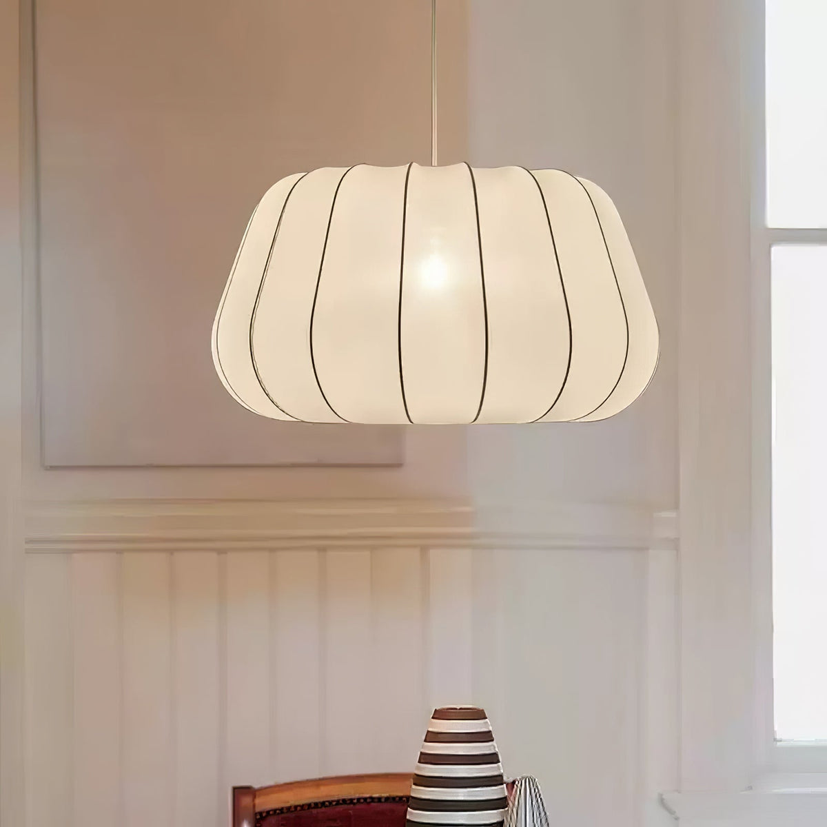 Zenell Elegance Cloud-Stoff-Pendelleuchte