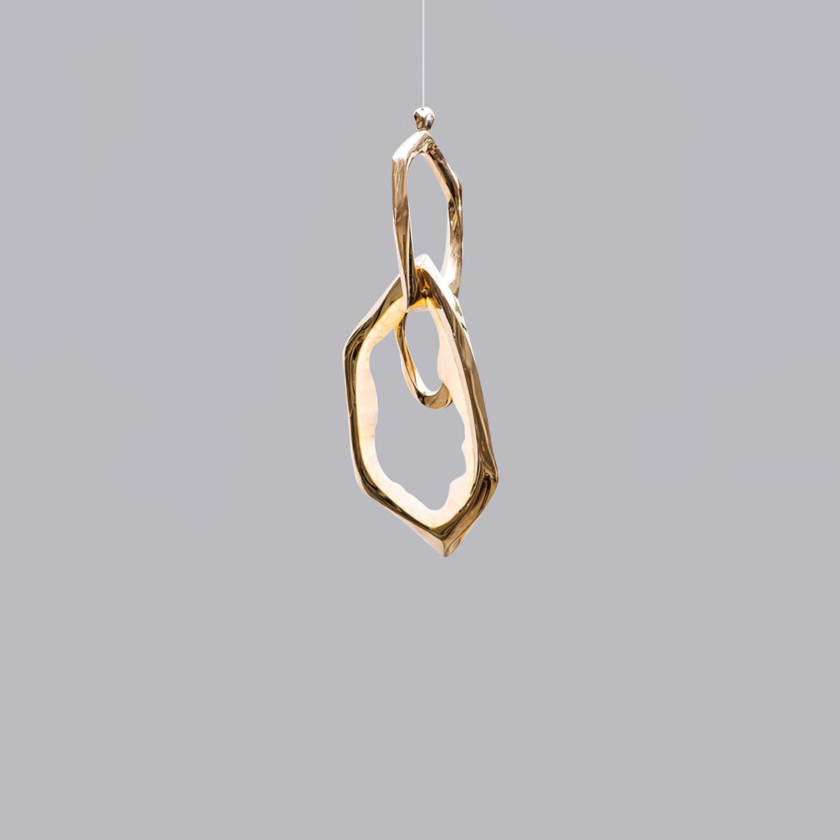 Aballs Kronleuchter Cloud Rings Series in Messing