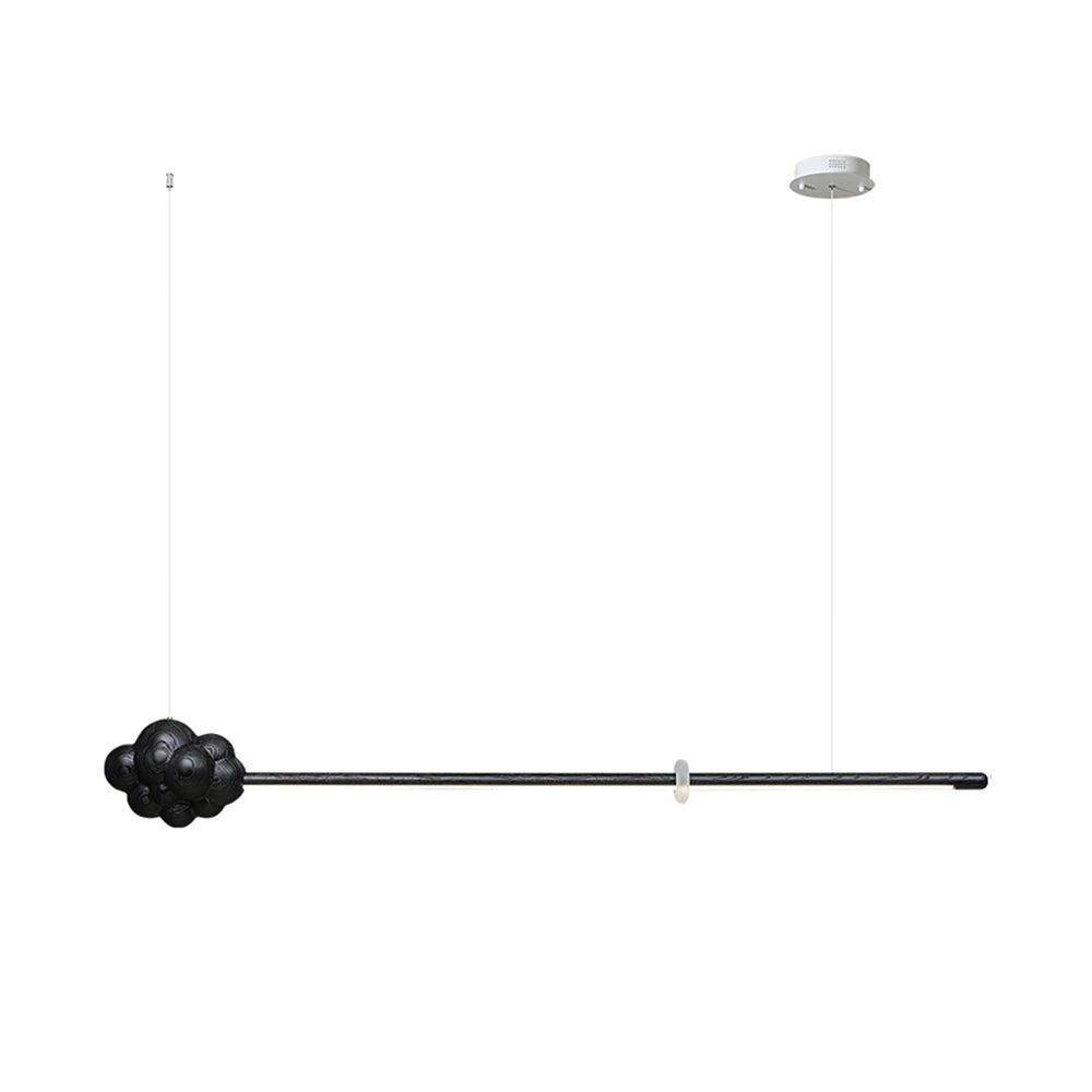 Sylisia Pendelleuchte Holzstab Wolke Minimalistisch