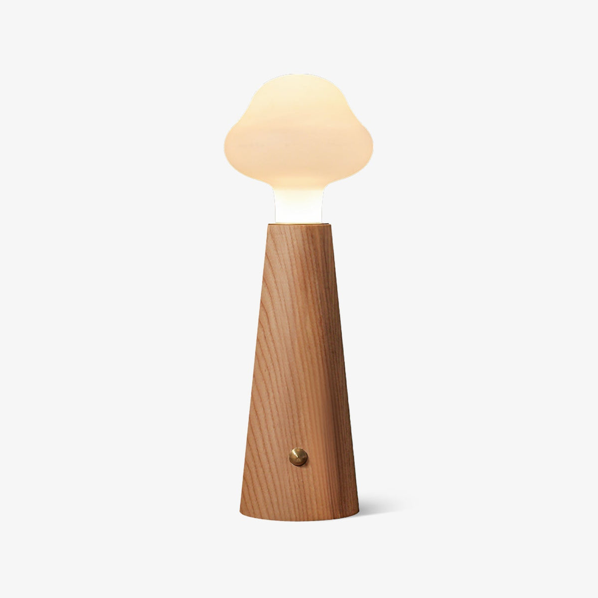 Mushio Tischlampe aus Holz in Wolkenform