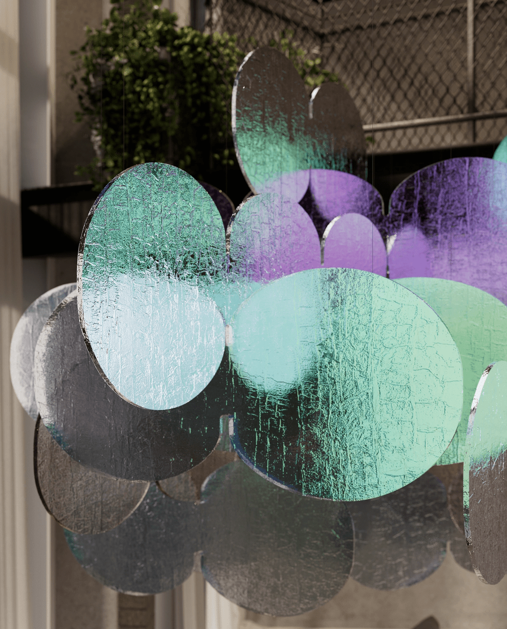 Nimbus Kronleuchter Clouds Iridescent Disc