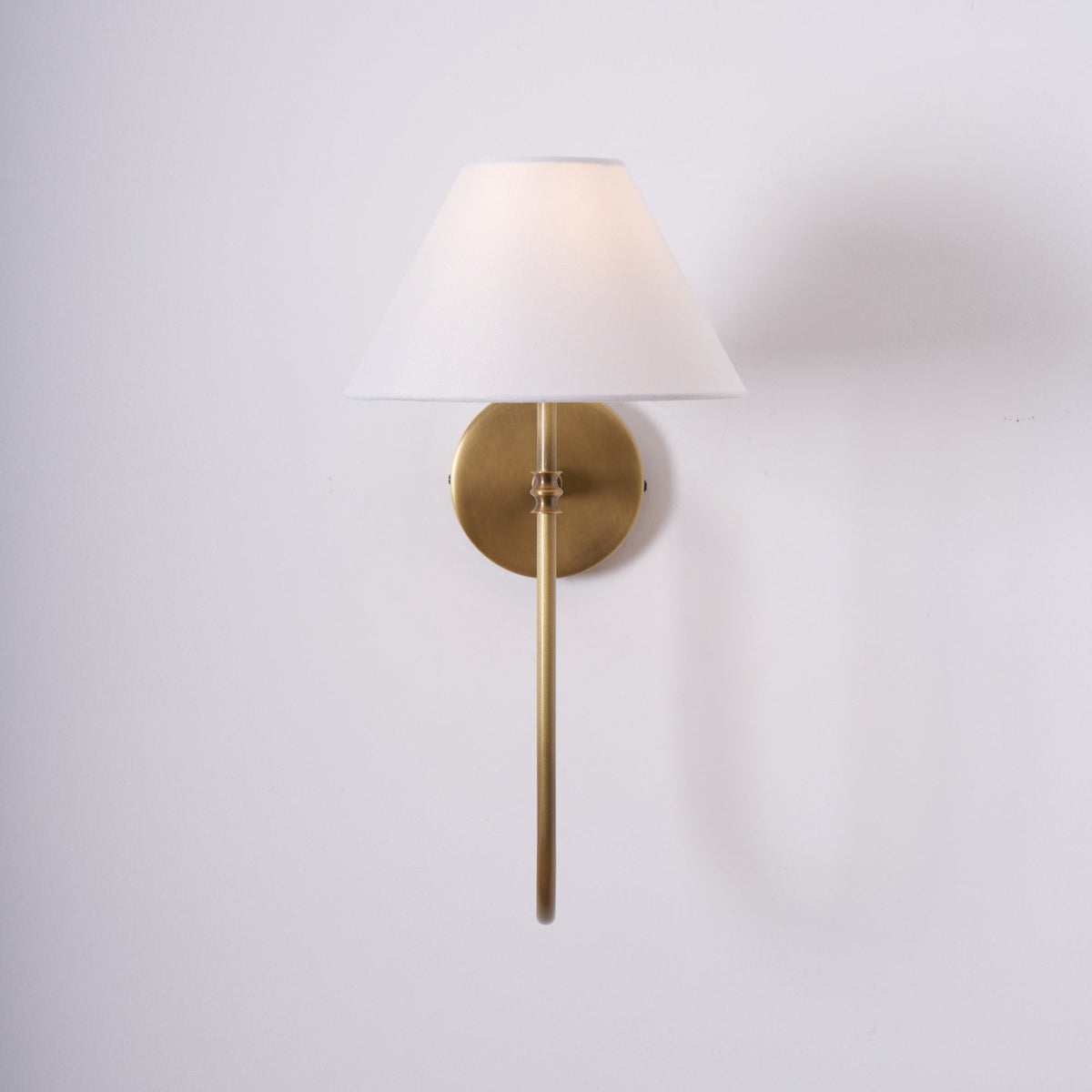 Devenq Vintage Industrial Stoff-Wandleuchte