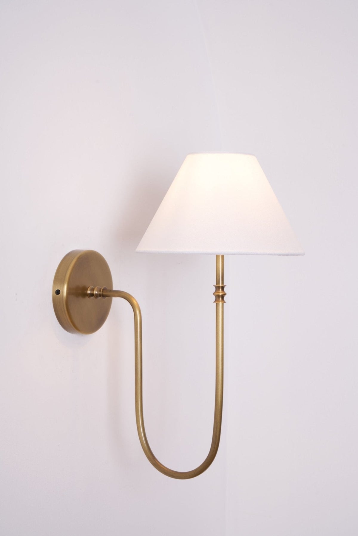 Devenq Vintage Industrial Stoff-Wandleuchte