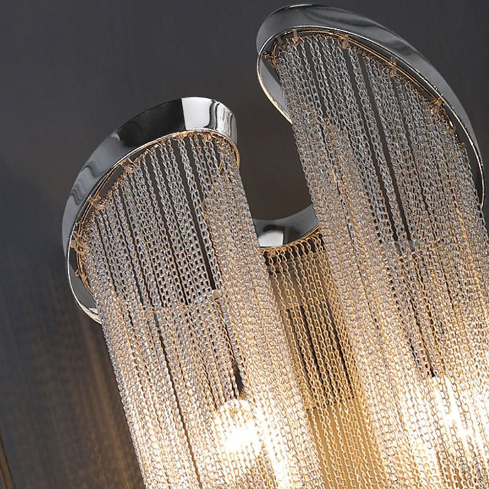 Arisha Modern LED Wandleuchte Silber Schlaf/Wohnzimmer Innen Metall