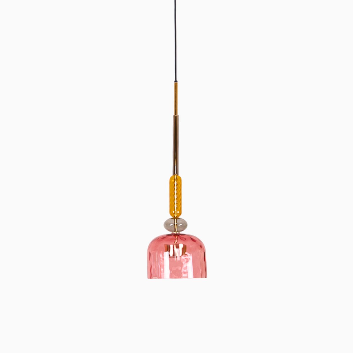 Voshan Bohemian Pendelleuchte aus Glas in Mischfarben