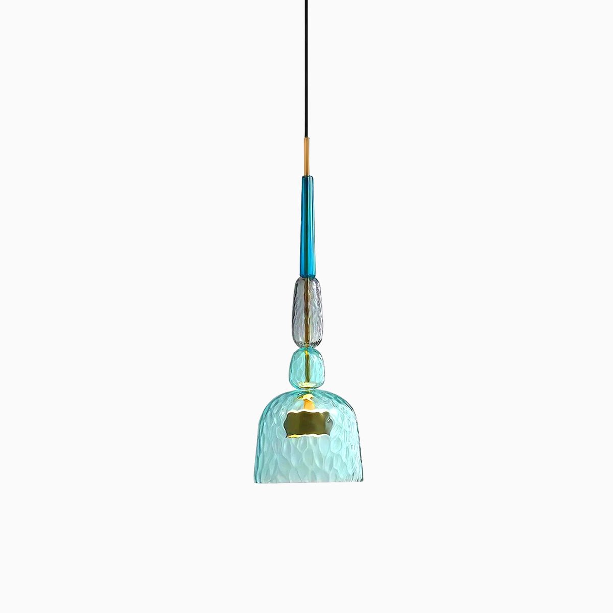 Voshan Bohemian Pendelleuchte aus Glas in Mischfarben