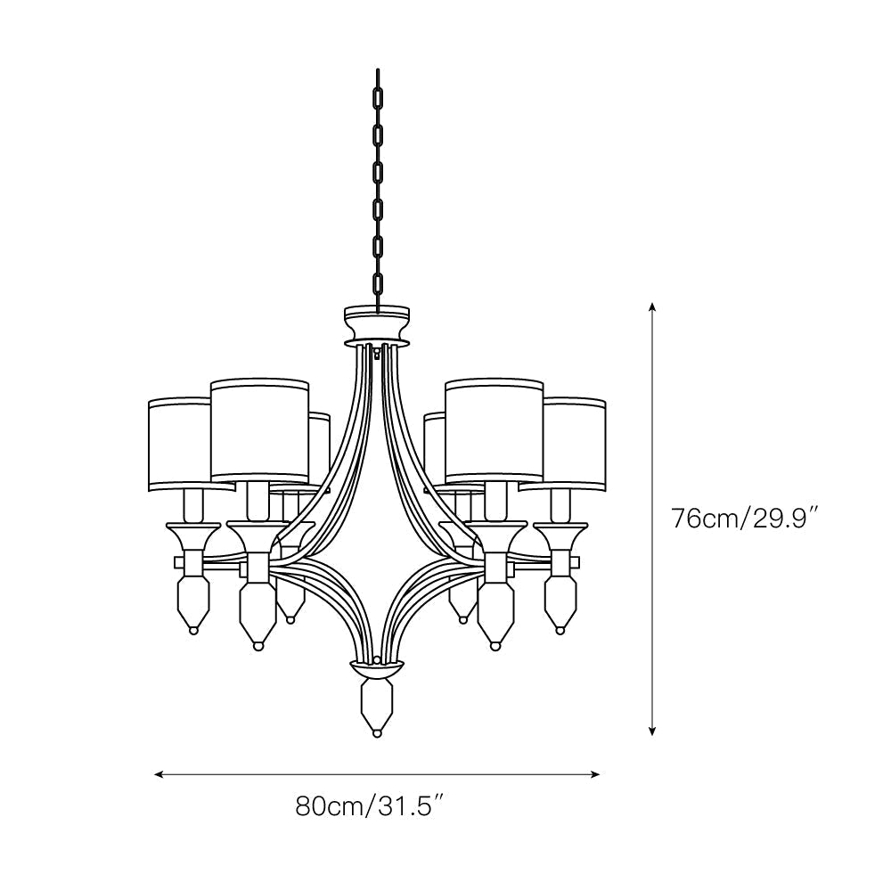 Liorarian Kronleuchter aus Glas