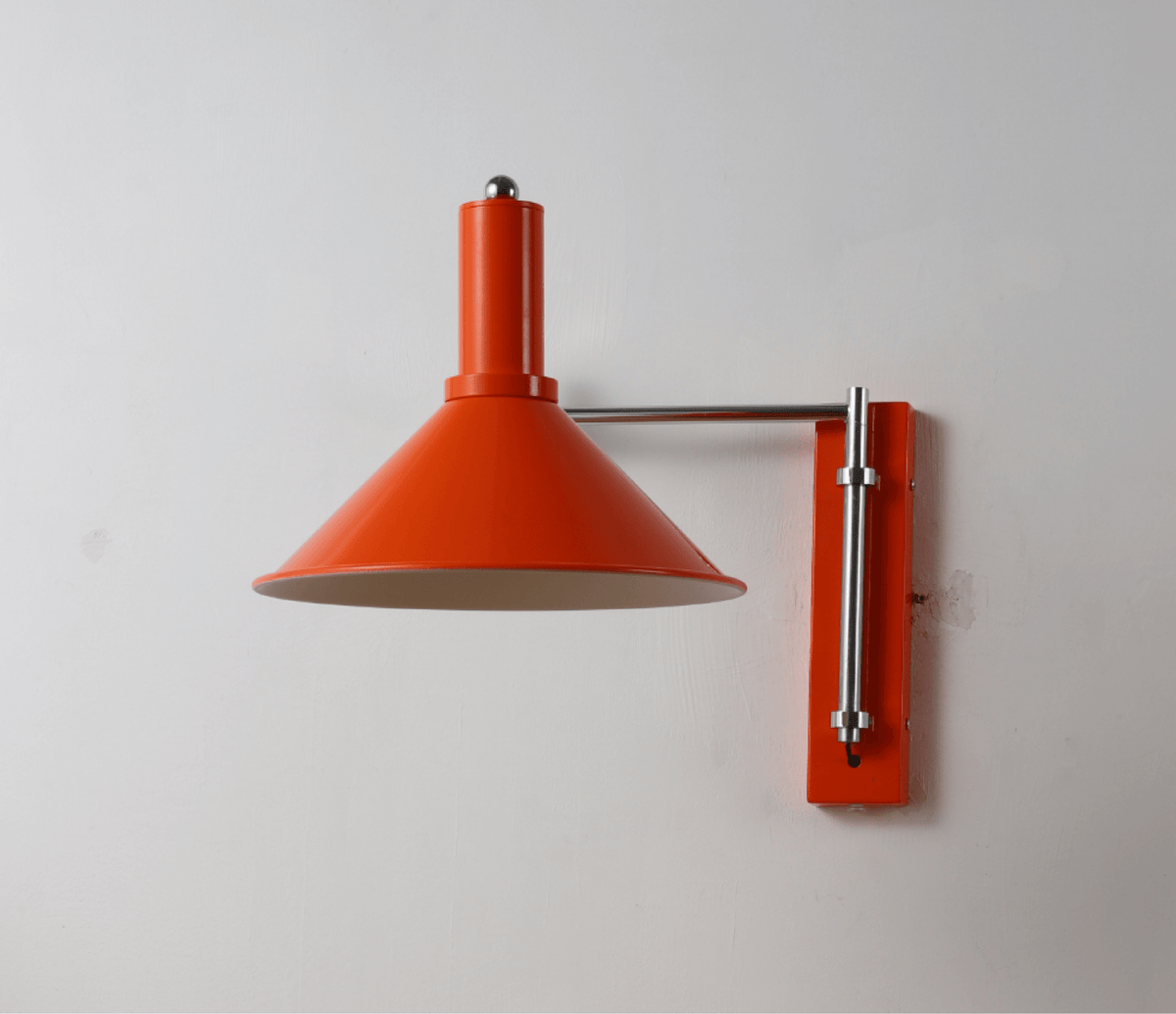 Cone Swing-Arm Wandleuchte Emailleisen zeitgenössisch Schlafzimmer Flur | Cielum