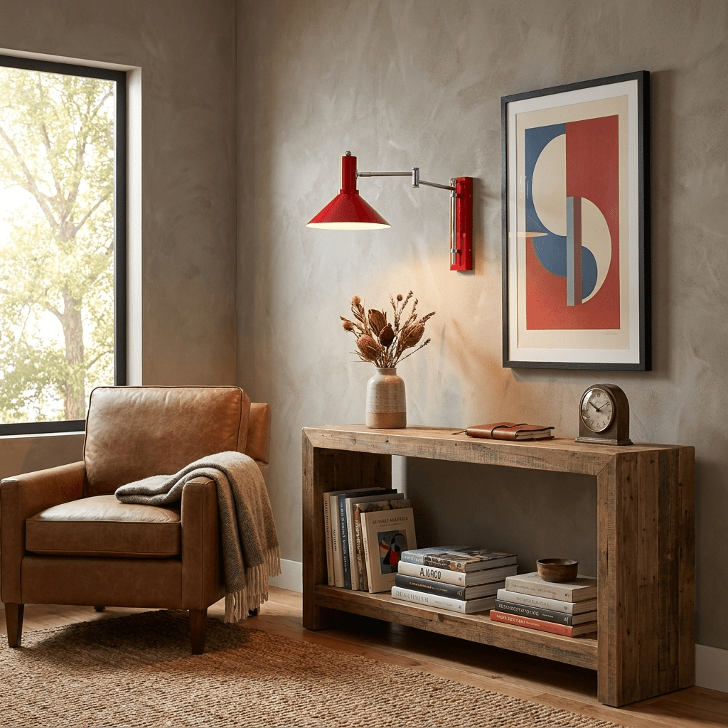 Cone Swing-Arm Wandleuchte Emailleisen zeitgenössisch Schlafzimmer Flur | Cielum
