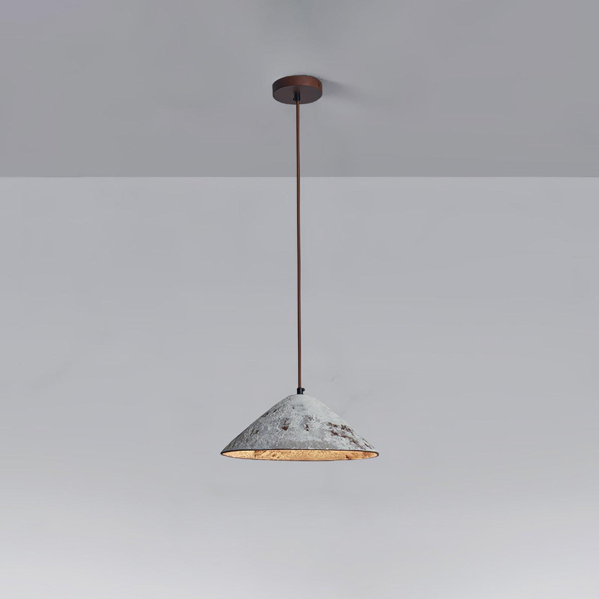 Sura Pendelleuchte aus Keramik Kegel Rustik Vintage Minimalistisch