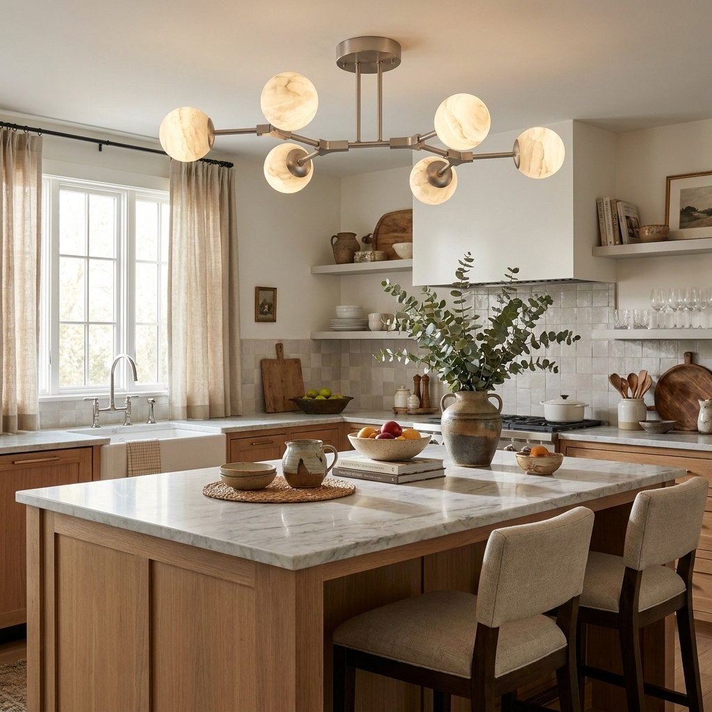 Haverhurst Alabaster-Kronleuchter