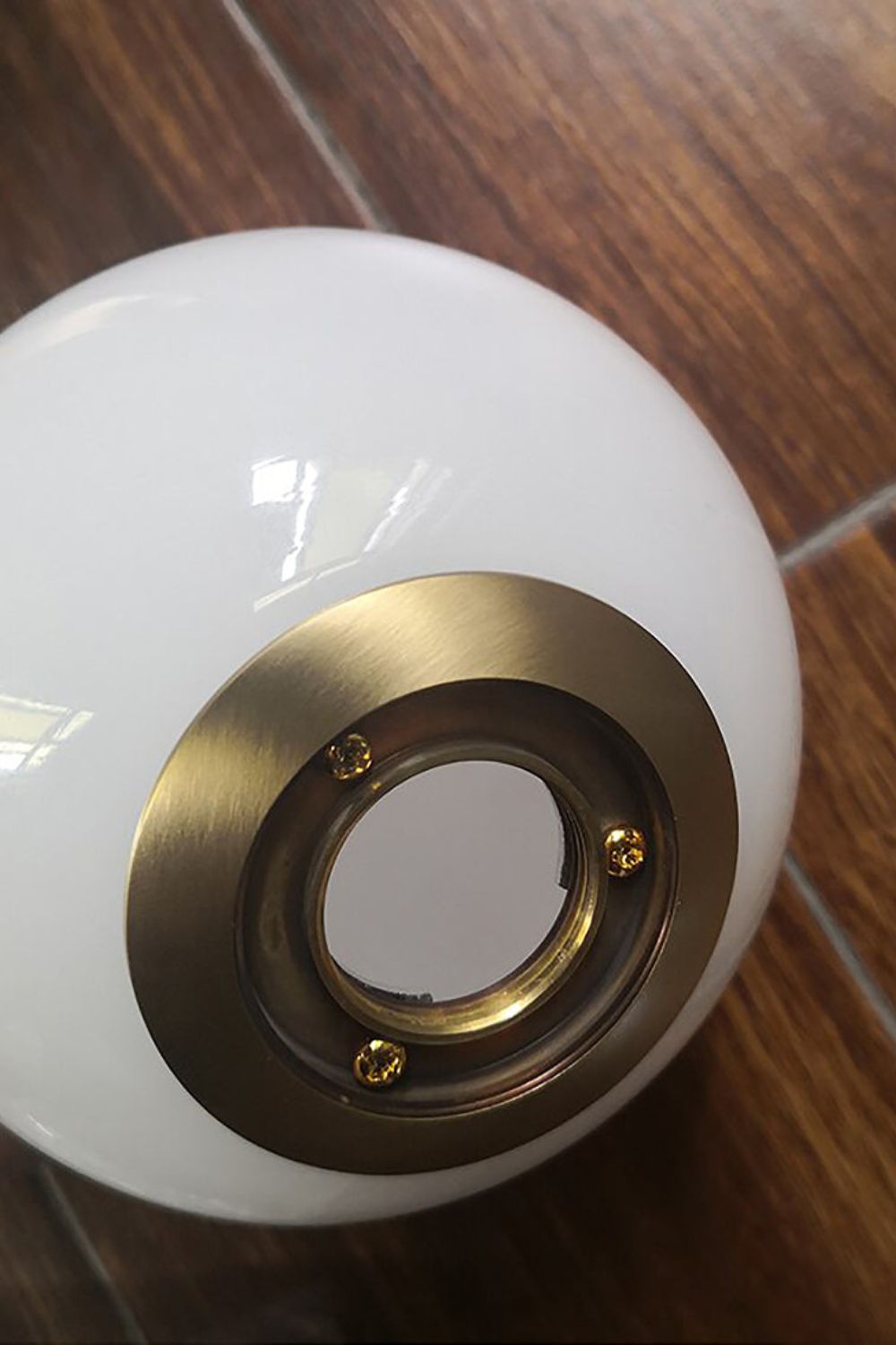 Haze runde Wandleuchte aus Glas