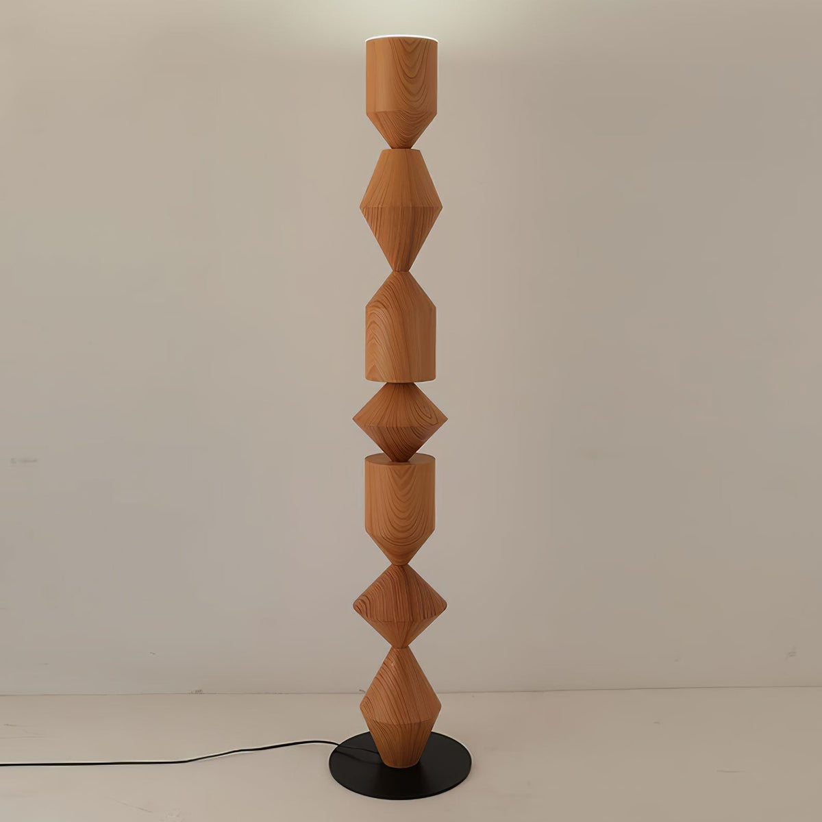 Drisen Minimalistische Stehleuchte aus Holz