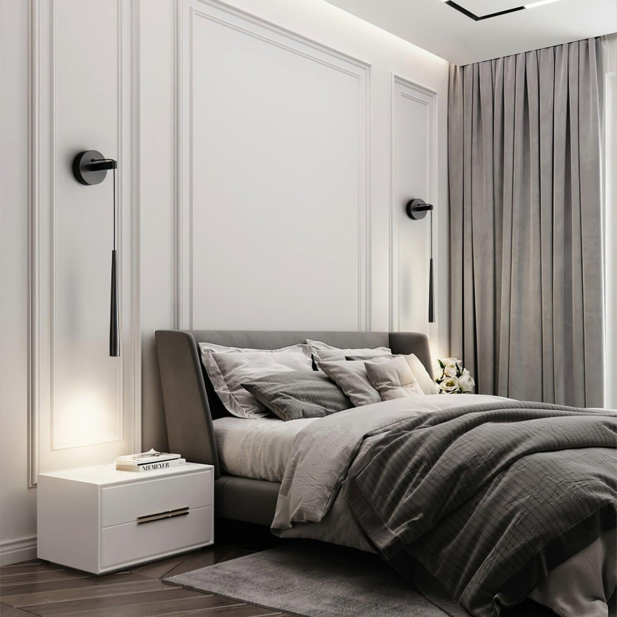 Dava zeitgenössische minimalistische konische Kristall-Wandleuchte