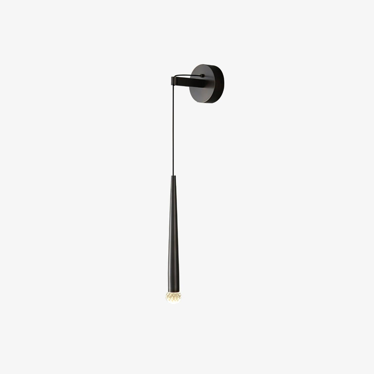 Dava zeitgenössische minimalistische konische Kristall-Wandleuchte