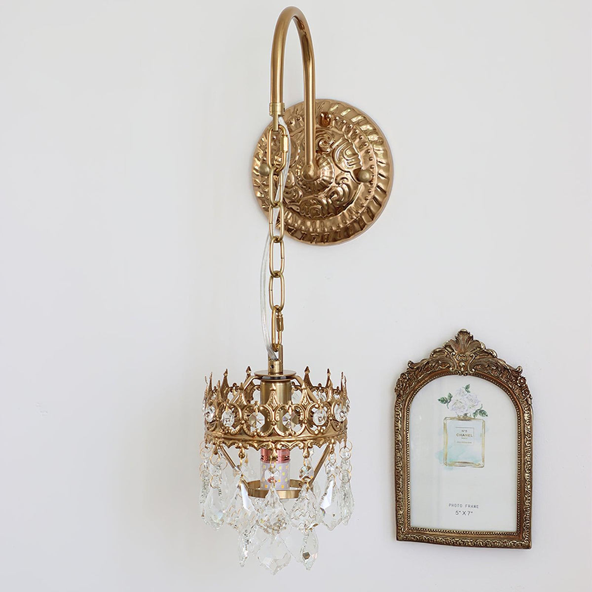 Ivmarila Wandleuchte aus Kristall im nordischen Kunststil Kronleuchter-Design