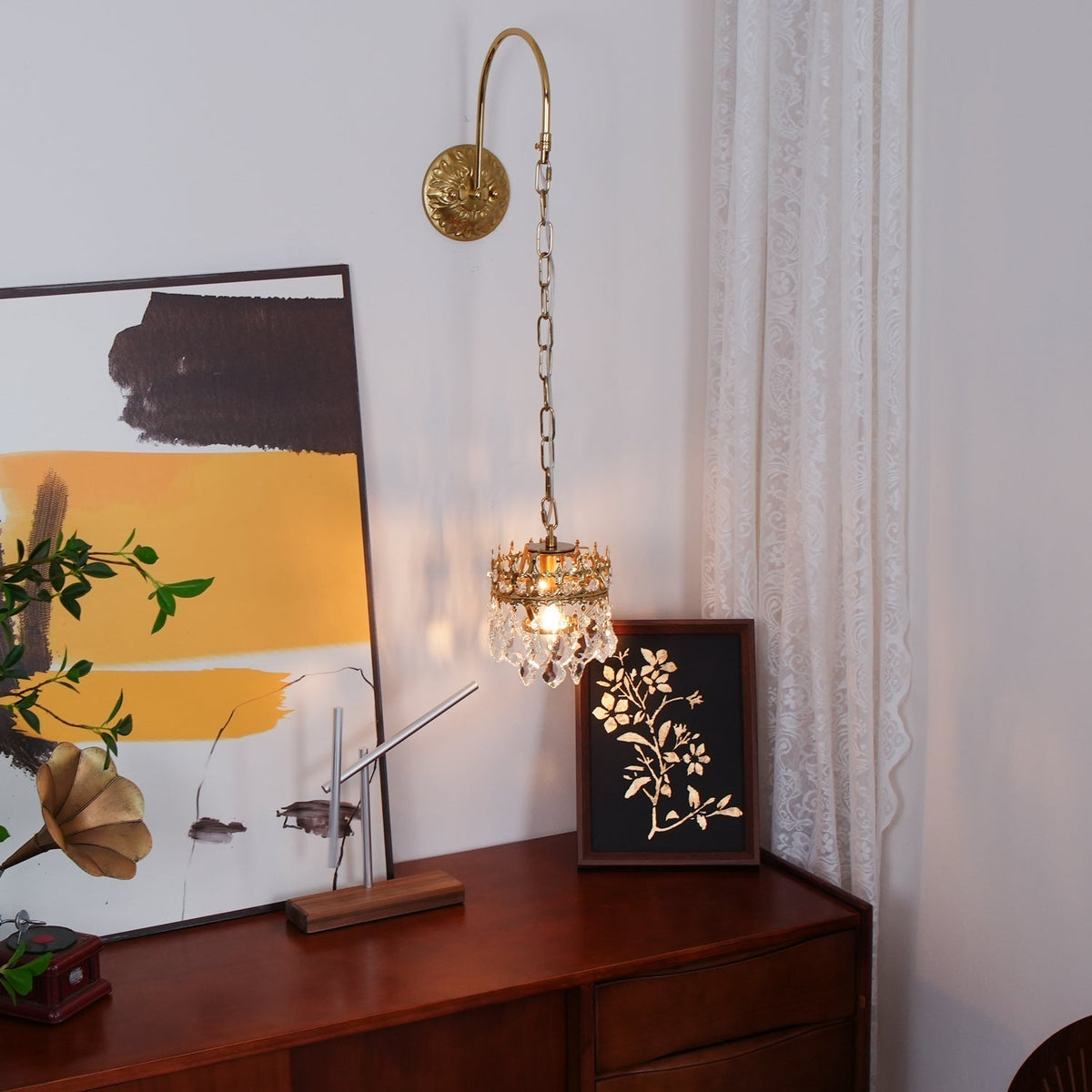 Ivmarila Wandleuchte aus Kristall im nordischen Kunststil Kronleuchter-Design