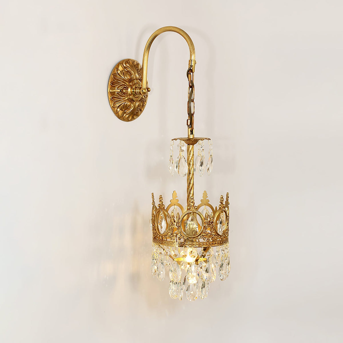 Kristall Crown Wandleuchte