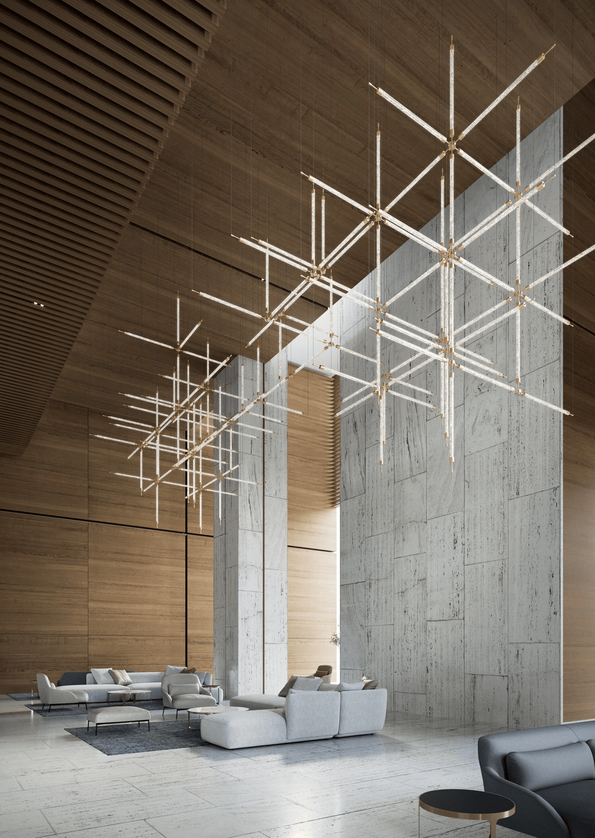 CrystalGrid Kronleuchter Architekturmatrix anpassen