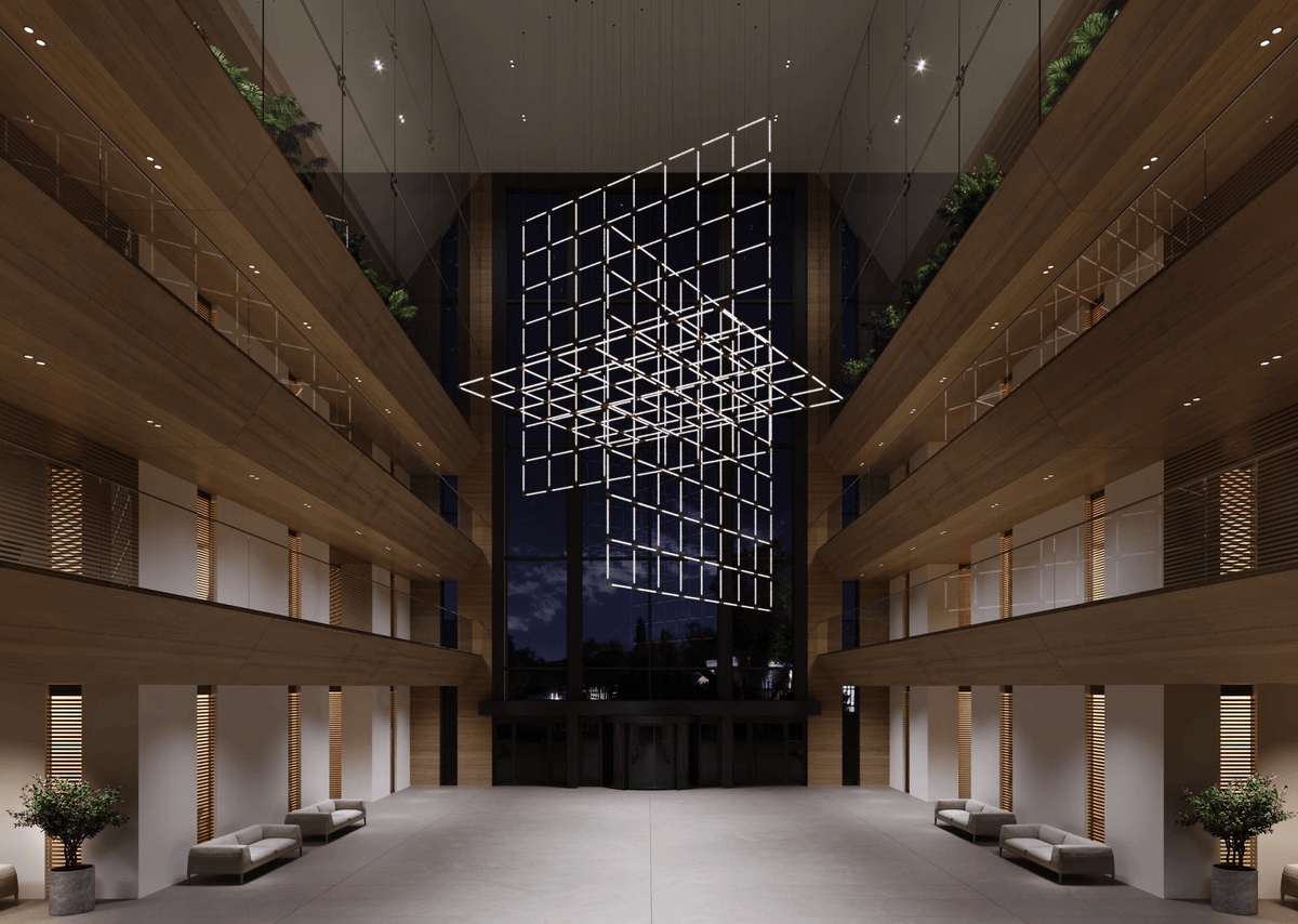 CrystalGrid Kronleuchter Architekturmatrix anpassen