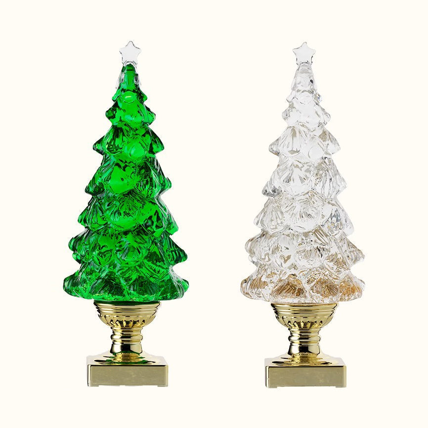 Kristall-Weihnachtsbaum-Tischleuchte (eingebaute Batterie)