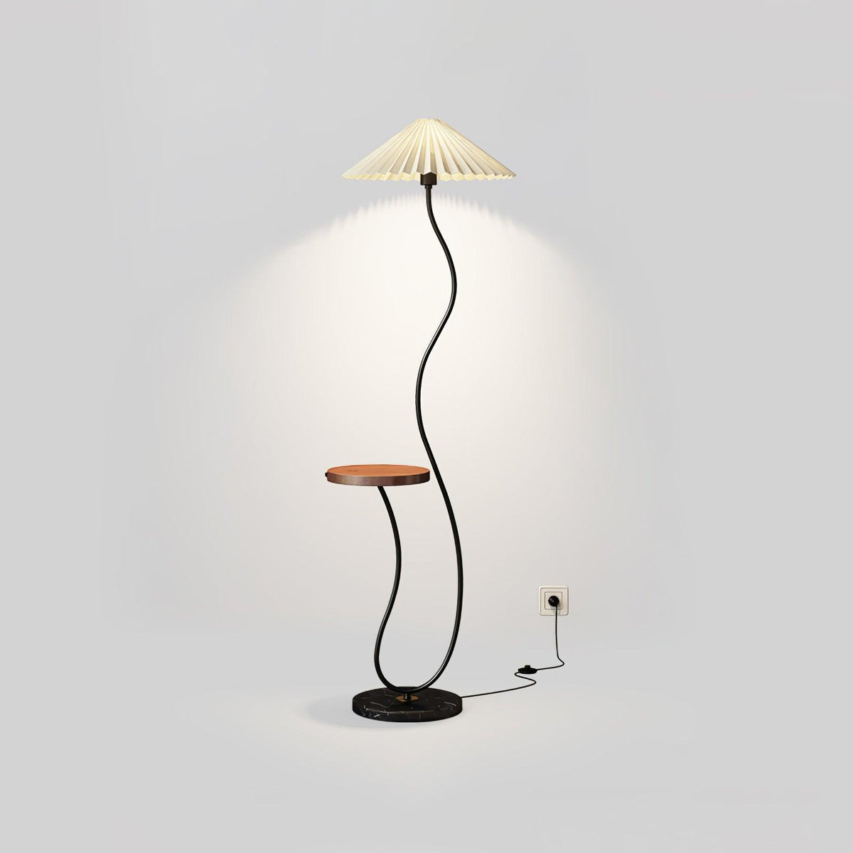 Ghel Minimalistische Stehleuchte aus Holz