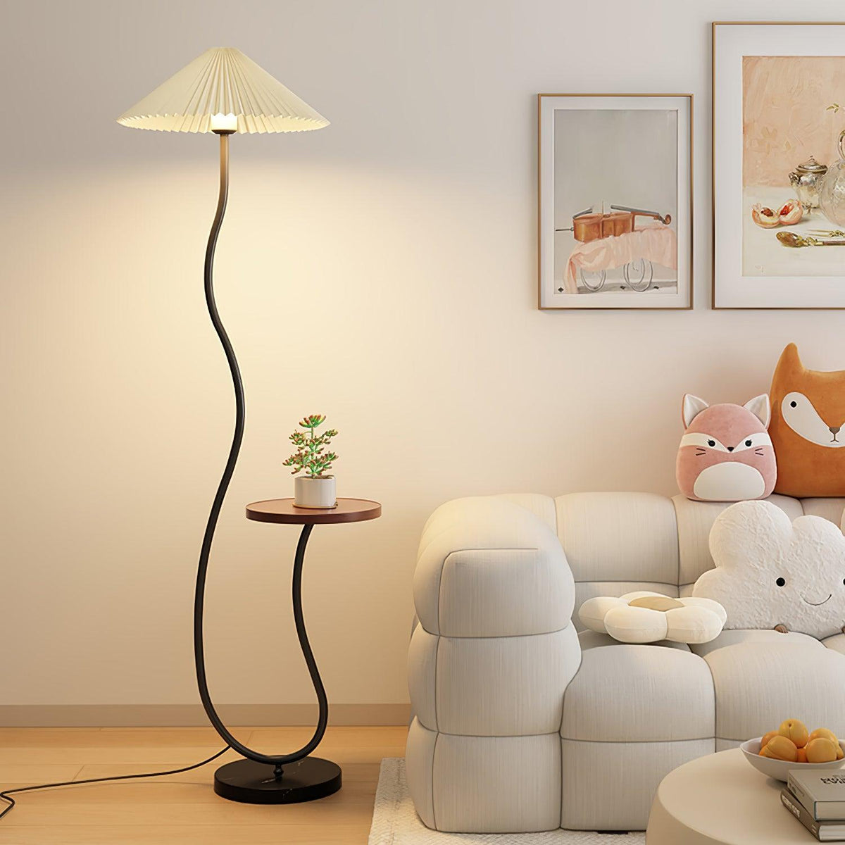 Ghel Minimalistische Stehleuchte aus Holz