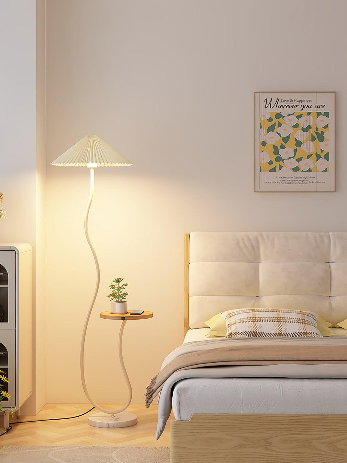 Ghel Minimalistische Stehleuchte aus Holz