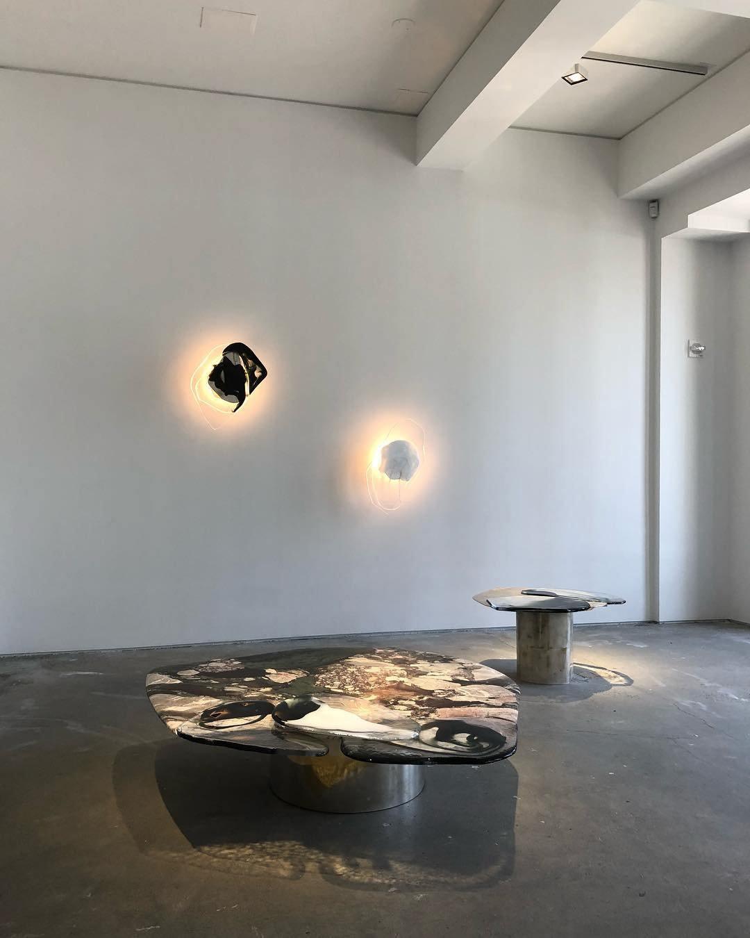 Gana Premium skandinavische Kunstglas-Wandleuchte