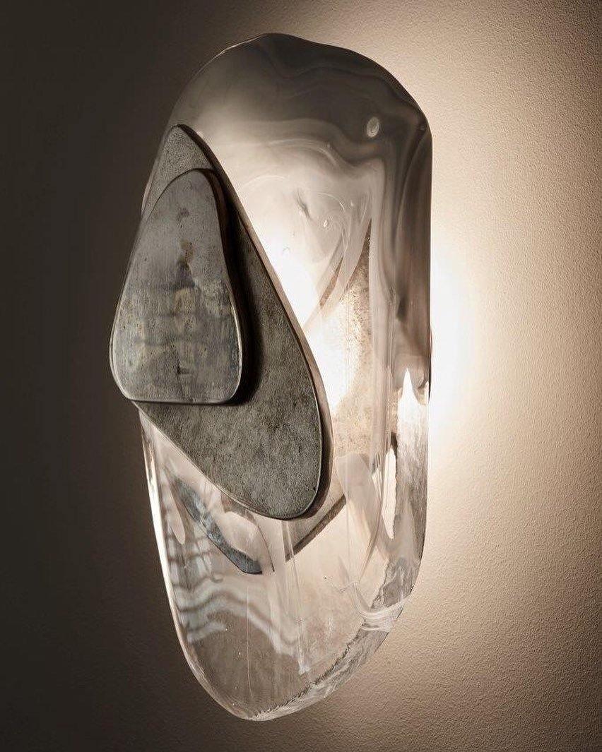 Gana Premium skandinavische Kunstglas-Wandleuchte