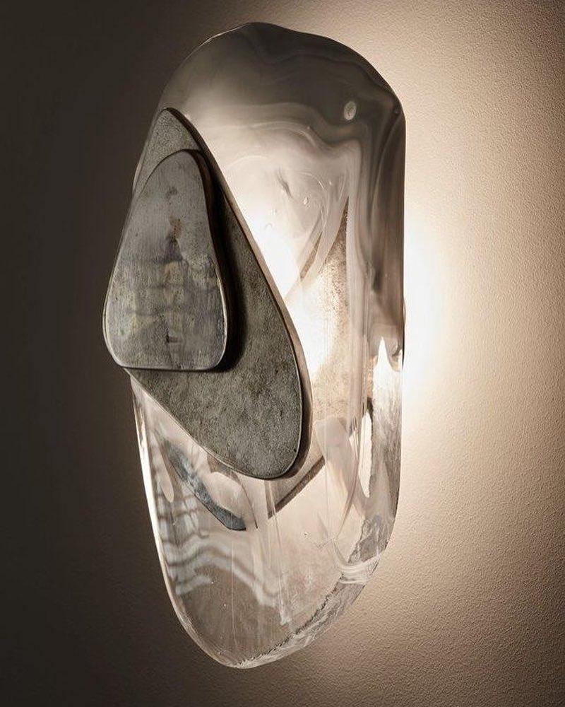 Gana Premium skandinavische Kunstglas-Wandleuchte